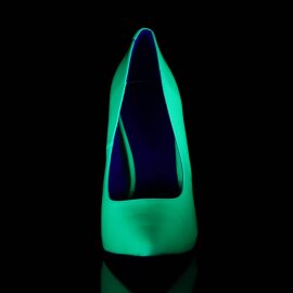 Pleaser AMUSE-20 Escarpins Vernis Néon Vert...
