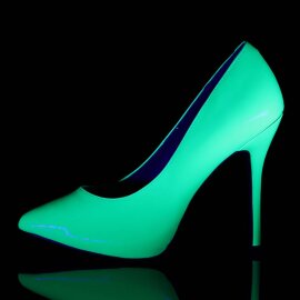 Pleaser AMUSE-20 Escarpins Vernis Néon Vert EU-39/US-9