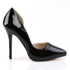 Pleaser AMUSE-22 Escarpins Vernis Noir EU-35/US-5