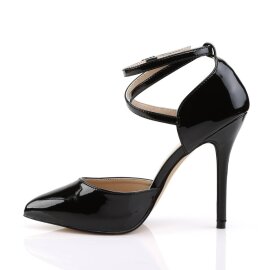 Pleaser AMUSE-25 Escarpins Vernis Noir EU-35/US-5