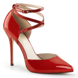 Pleaser AMUSE-25 Escarpins Vernis Rouge EU-35/US-5