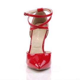 Pleaser AMUSE-25 Escarpins Vernis Rouge EU-35/US-5