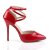 Pleaser AMUSE-25 Escarpins Vernis Rouge EU-35/US-5