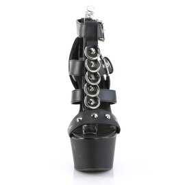 Pleaser ASPIRE-658 Sandales à plateforme Cuir...