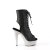 Pleaser BEJEWELED-1016-6 Bottines à plateforme Cuir synthétique Strass Noir Argent EU-37/US-7