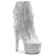 Pleaser BEJEWELED-1017RSF-7 Bottines à plateforme Strass Transparent Argent EU-36/US-6