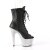Pleaser BEJEWELED-1021-7 Bottines à plateforme Cuir synthétique Strass Noir Argent EU-35/US-5