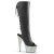 Pleaser BEJEWELED-2018-7 Bottines à plateforme Cuir synthétique Strass Noir EU-42/US-12