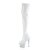 Pleaser BEJEWELED-3000-7 Bottes cuissardes à plateforme Holo Strass Blanc EU-42/US-12