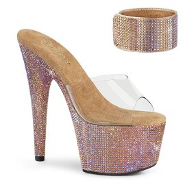 Pleaser BEJEWELED-712RS Mules à plateforme Strass...