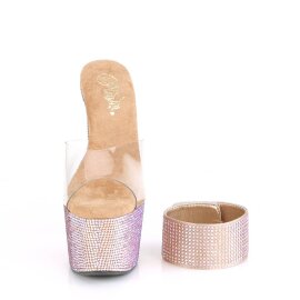 Pleaser BEJEWELED-712RS Mules à plateforme Strass...