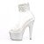 Pleaser BEJEWELED-724RS Sandales à plateforme Strass Transparent Argent EU-35/US-5