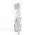 Pleaser BEJEWELED-724RS Sandales à plateforme Strass Transparent Argent EU-35/US-5
