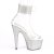 Pleaser BEJEWELED-724RS Sandales à plateforme Strass Transparent Argent EU-35/US-5