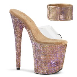 Pleaser BEJEWELED-812RS Mules à plateforme Strass...
