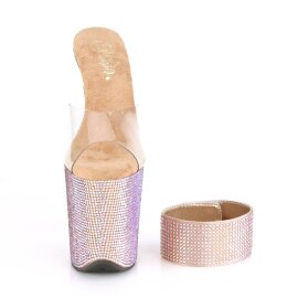 Pleaser BEJEWELED-812RS Mules à plateforme Strass...