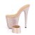 Pleaser BEJEWELED-812RS Mules à plateforme Strass Transparent Or Rose EU-35/US-5