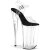 Pleaser BEYOND-008 Sandales à plateforme Transparent Noir EU-35/US-5