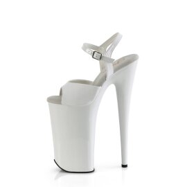 Pleaser BEYOND-009 Sandales à plateforme Vernis Blanc EU-41/US-11