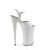 Pleaser BEYOND-009 Sandales à plateforme Vernis Blanc EU-38/US-8