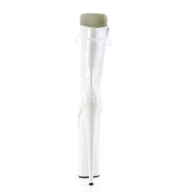 Pleaser BEYOND-1050 Bottines à plateforme Vernis Blanc EU-35/US-5