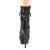 Pleaser BLONDIE-R-1020 Bottines à plateforme Paillettes Noir Rouge EU-35/US-5