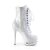 Pleaser BLONDIE-R-1020 Bottines à plateforme Vernis Chrome Blanc EU-36/US-6