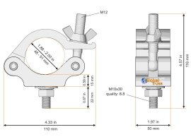 Pinces de Montage pour Supports Truss 4 Pièces