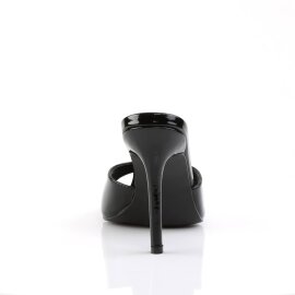 Pleaser CLASSIQUE-01 Mules Vernis Noir EU-42/US-12