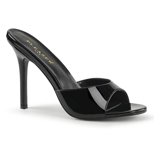 Pleaser CLASSIQUE-01 Mules Vernis Noir EU-35/US-5
