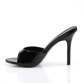 Pleaser CLASSIQUE-01 Mules Vernis Noir EU-37/US-7
