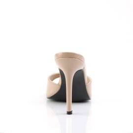 Pleaser CLASSIQUE-01 Mules Vernis Beige EU-38/US-8