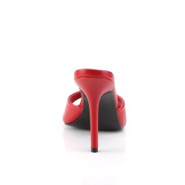 Pleaser CLASSIQUE-01 Mules Rouge EU-37/US-7