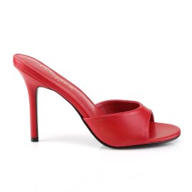 Pleaser CLASSIQUE-01 Mules Rouge EU-37/US-7