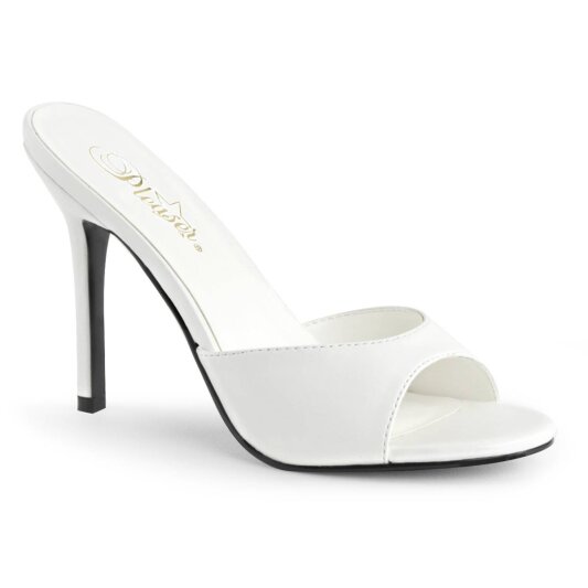 Pleaser CLASSIQUE-01 Mules Blanc EU-37/US-7