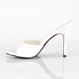 Pleaser CLASSIQUE-01 Mules Blanc EU-37/US-7