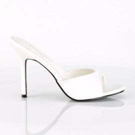 Pleaser CLASSIQUE-01 Mules Blanc EU-37/US-7