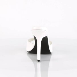 Pleaser CLASSIQUE-01 Mules Blanc EU-38/US-8