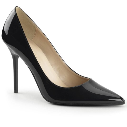Pleaser CLASSIQUE-20 Escarpins Vernis Noir EU-35/US-5
