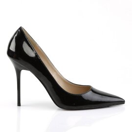 Pleaser CLASSIQUE-20 Escarpins Vernis Noir EU-35/US-5