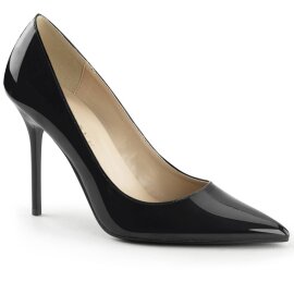 Pleaser CLASSIQUE-20 Escarpins Vernis Noir EU-36/US-6