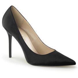 Pleaser CLASSIQUE-20 Escarpins Noir Satin EU-35/US-5