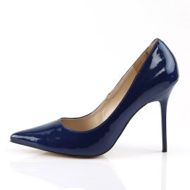 Pleaser CLASSIQUE-20 Escarpins Vernis Bleu EU-38/US-8