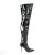 Pleaser CLASSIQUE-3000 Bottes cuissardes Vernis Noir EU-40/US-10