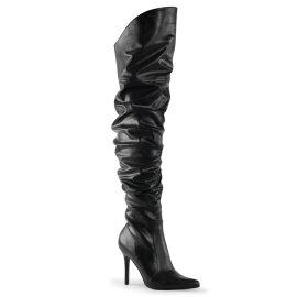 Pleaser CLASSIQUE-3011 Bottes cuissardes Cuir synthétique Noir EU-37/US-7