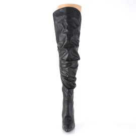 Pleaser CLASSIQUE-3011 Bottes cuissardes Cuir synthétique Noir EU-38/US-8