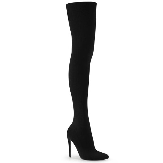 Pleaser COURTLY-3005 Bottes cuissardes Noir EU-42/US-12