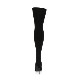 Pleaser COURTLY-3005 Bottes cuissardes Noir EU-42/US-12