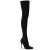 Pleaser COURTLY-3005 Bottes cuissardes Noir EU-42/US-12