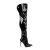 Pleaser COURTLY-3012 Bottes cuissardes Vernis Noir EU-44/US-14